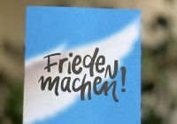 Flyertitel 'Frieden machen!'