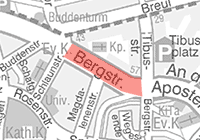 Kartenausschnitt Bergstraße
